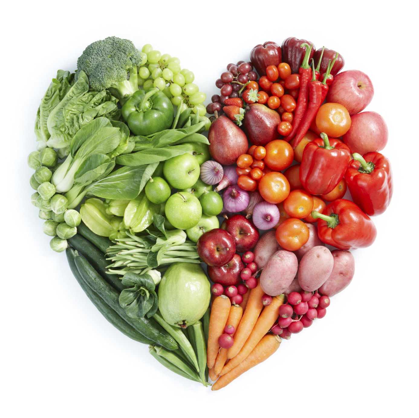 green and red healthy food show the health benefits of antioxidants at your Carson City dentist at Advanced Dentistry by Design